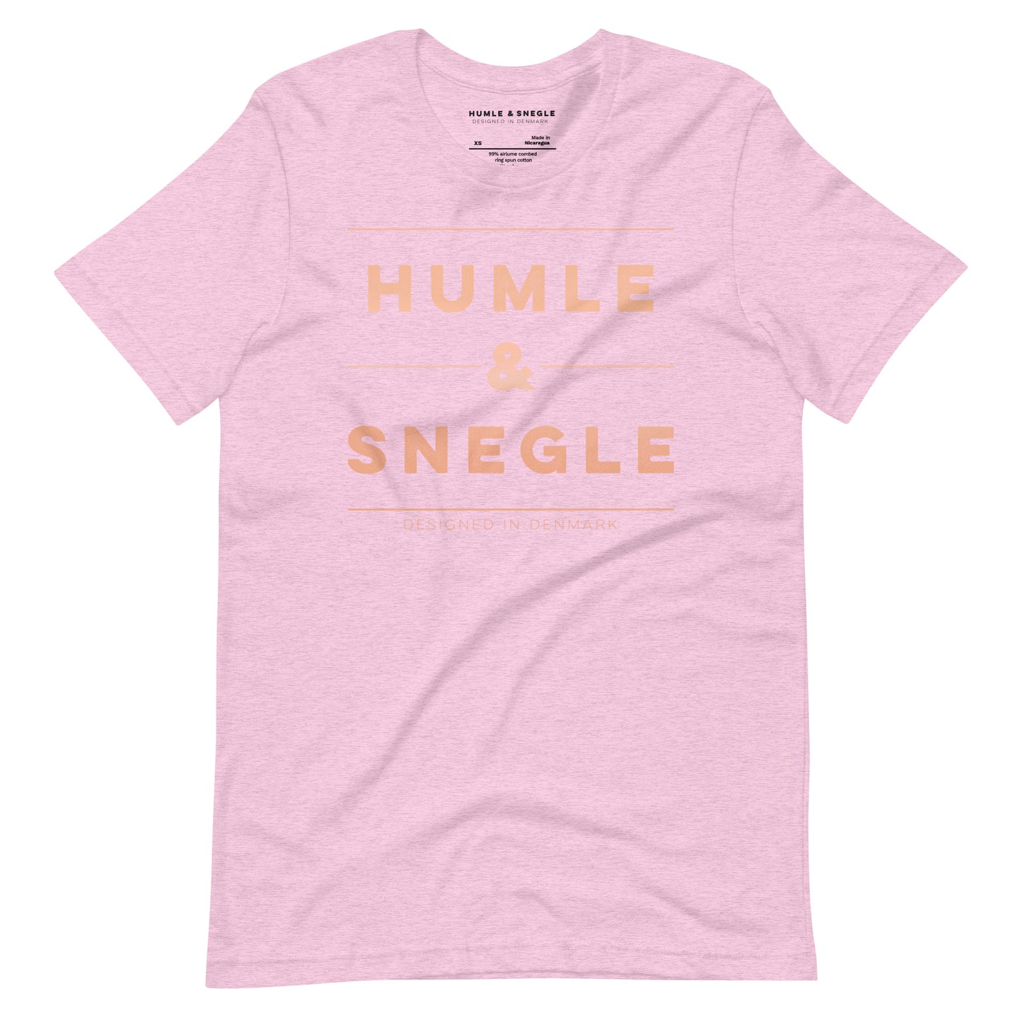 Humle & Snegle Rose Gold Logo T-Shirt